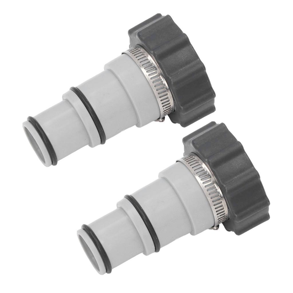 Threaded To Clamp Pool Hose Adapter Kit Pool Pump Hose Connector with Clamp Washer for 1.5 1.25