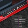 Mutips 4pcs M Power Performance Carbon Fiber Car Door Dticker Accessories Interior For BMW F01 F02 F10 F20  F30 F31 F34 F48