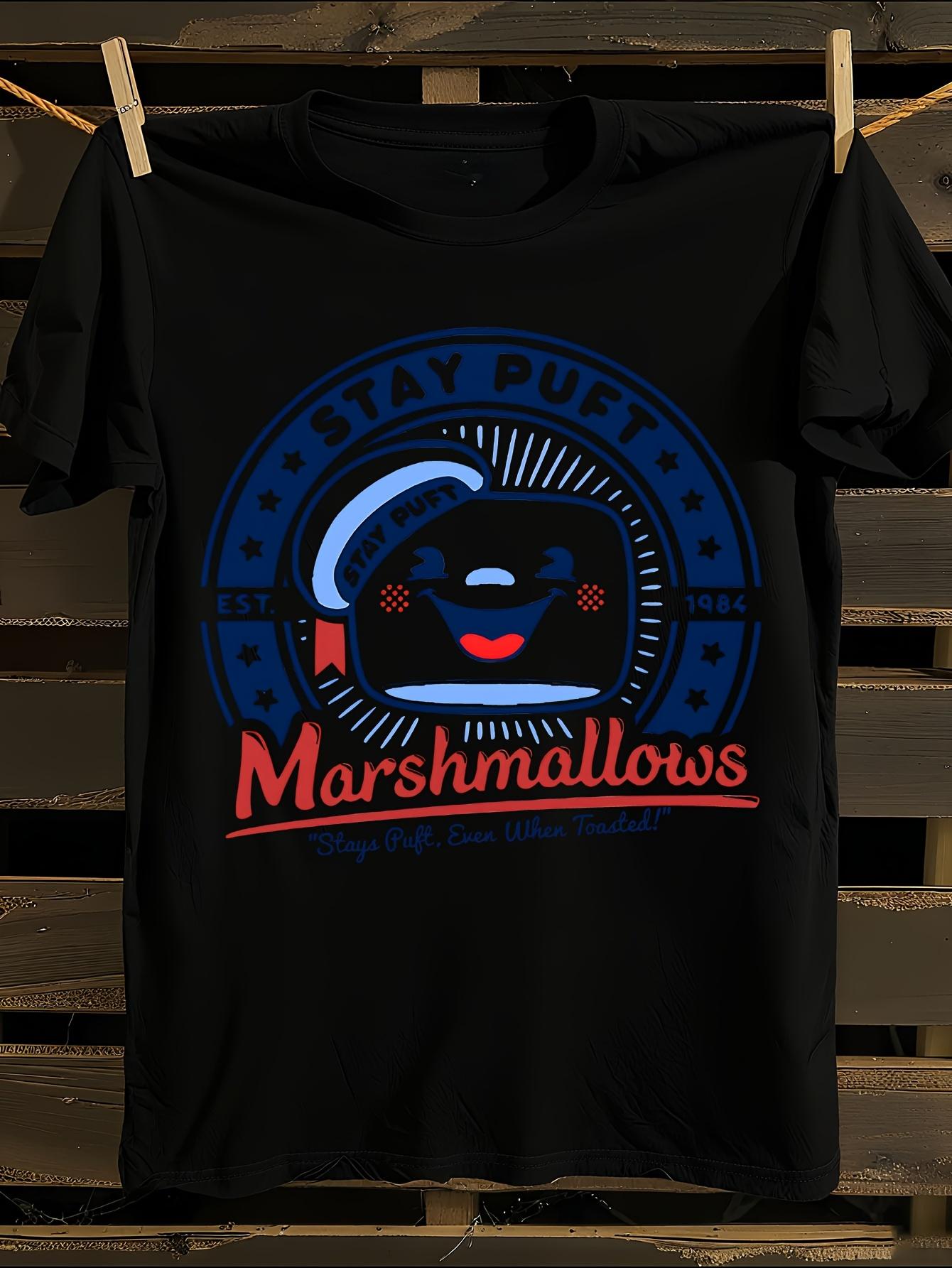 1pc Retro 80s Marshmallow Glow-in-the-Dark Music Band Tshirt S