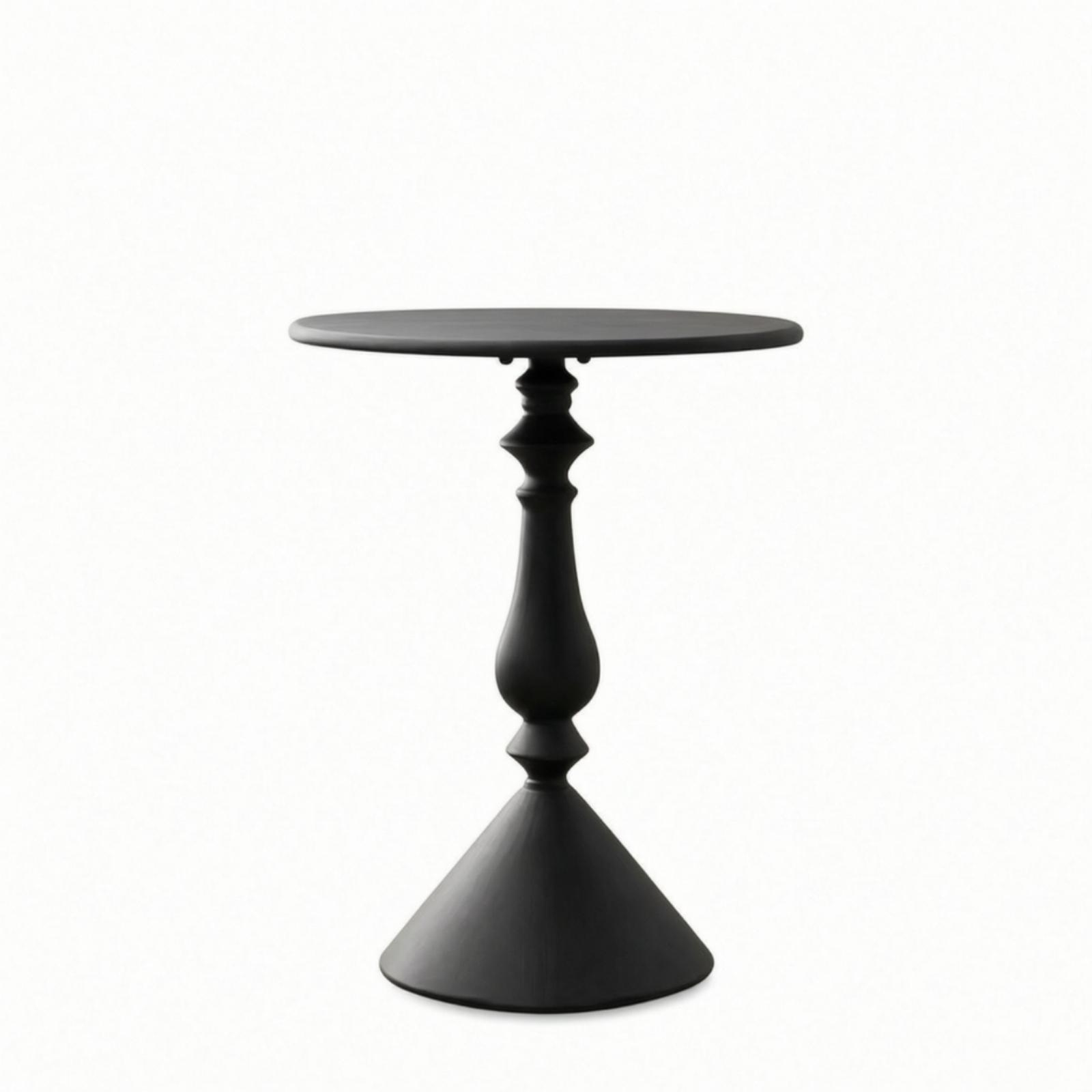 Round Pedestal Side Table Compact Decorative