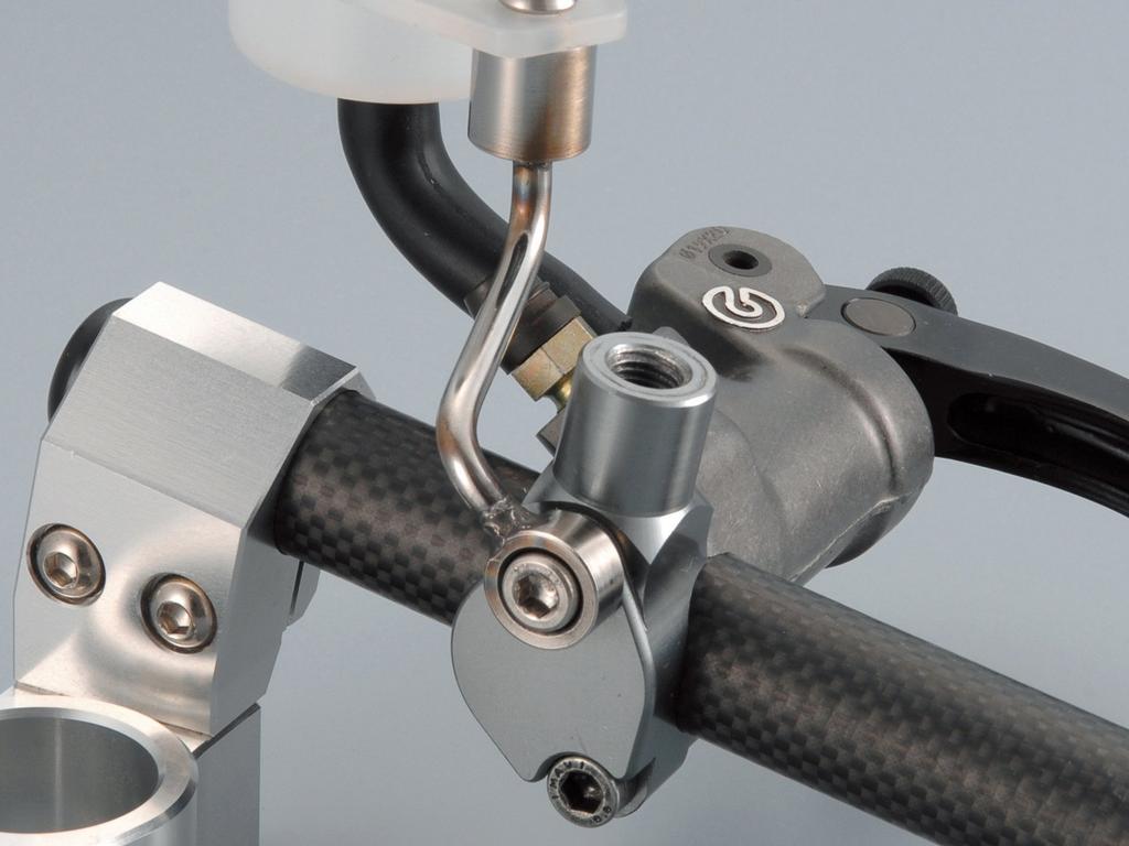 POSH 000704-09 Motorcycle Equipment Mirror Adapter Brembo/NISSIN Racing Brake Master Gun Metal