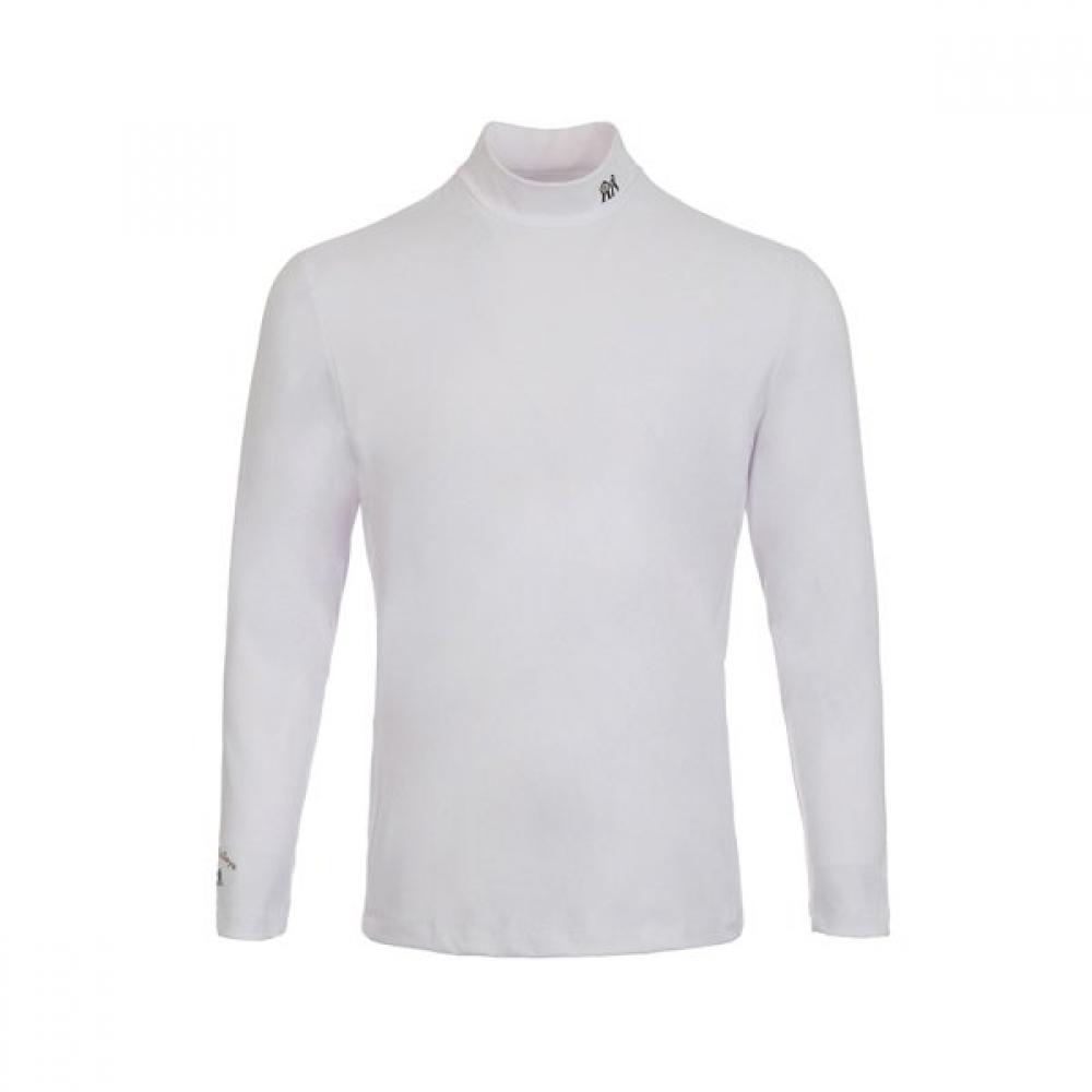 Rolling Rollie Men S Golfwear High Neck T ShirT whiTe Braun/M