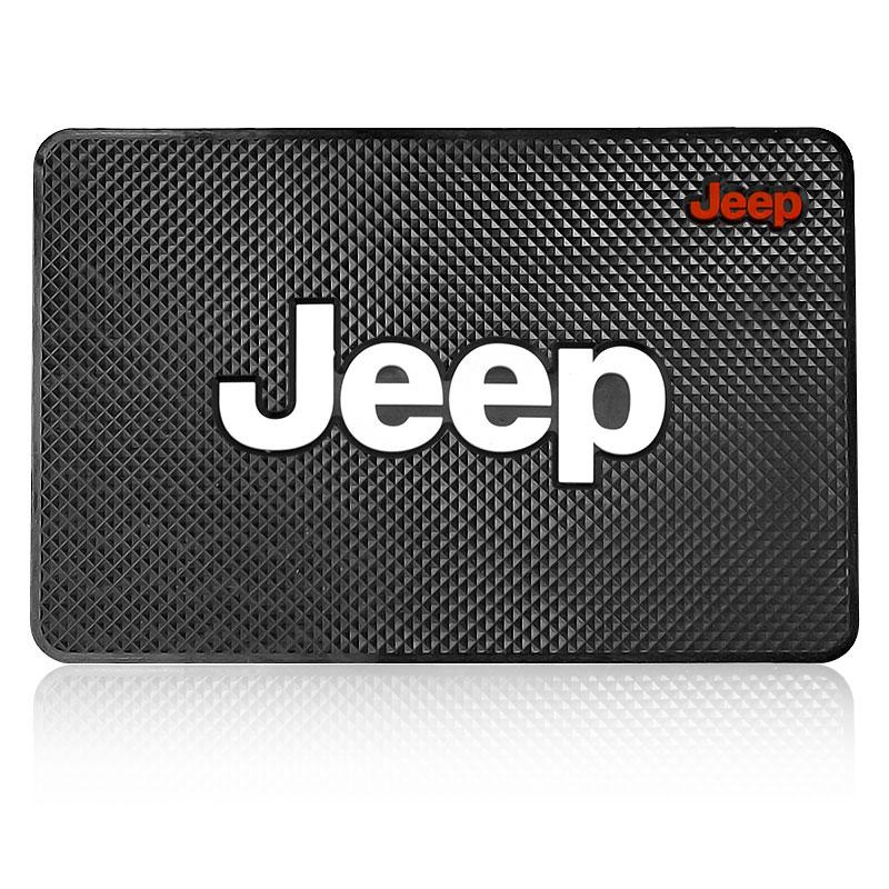 

Стайлинг автомобильного значка Нескользящий коврик Центральная панель приборов Противоскользящая накладка Интерьер для Jeep JK JL TJ Renegade Patriot Wrangler Cherokee Patriot Trail Liberty 1pcs