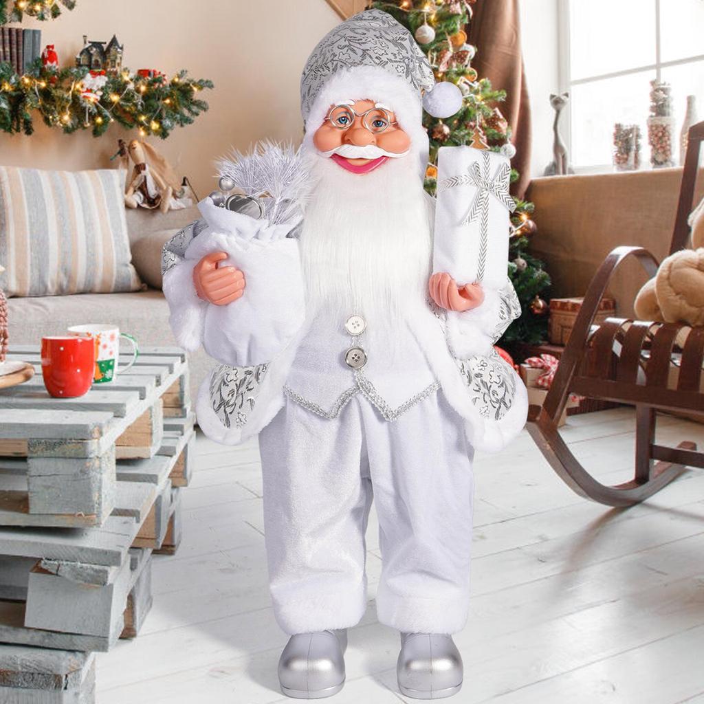 24-inch Santa Claus Standing Doll Christmas Window Decoration, Ornament & Children's Gift