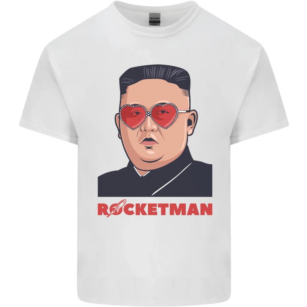 Rocket Man Kim Jong-un Missile Test Funny Kids T-Shirt Childrens