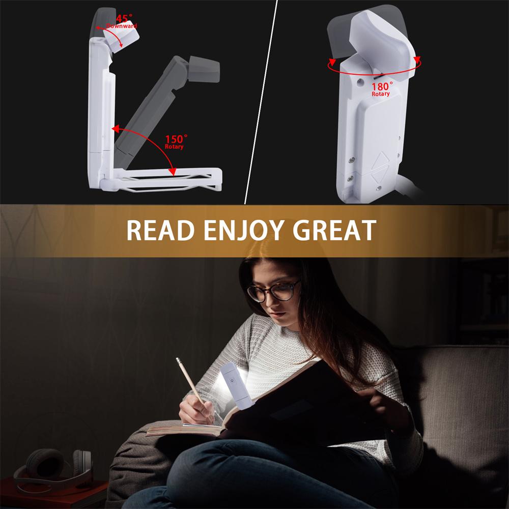 USB Rechargeable Book Light  Brightness Adjustable Clip Bookmark Light Led Book Lamp Night Read Lamp For Kids Bedroom Read Light