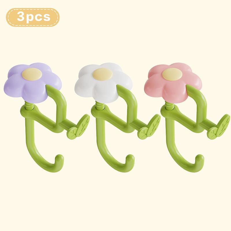 Flower Bag Hook, No Drill Desk Hanger, Portable Clamp For Table Edge, Side Mount Organizer For Student School Classroom Desk