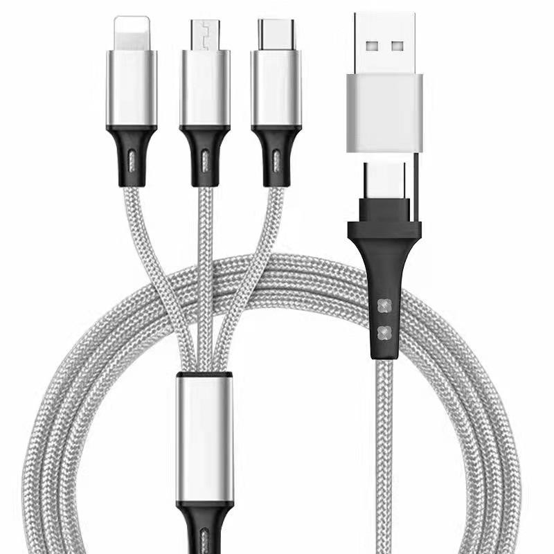 Geflochtenes 5-in-1 PD-Ladekabel für Huawei TYPE-C-Geräte
