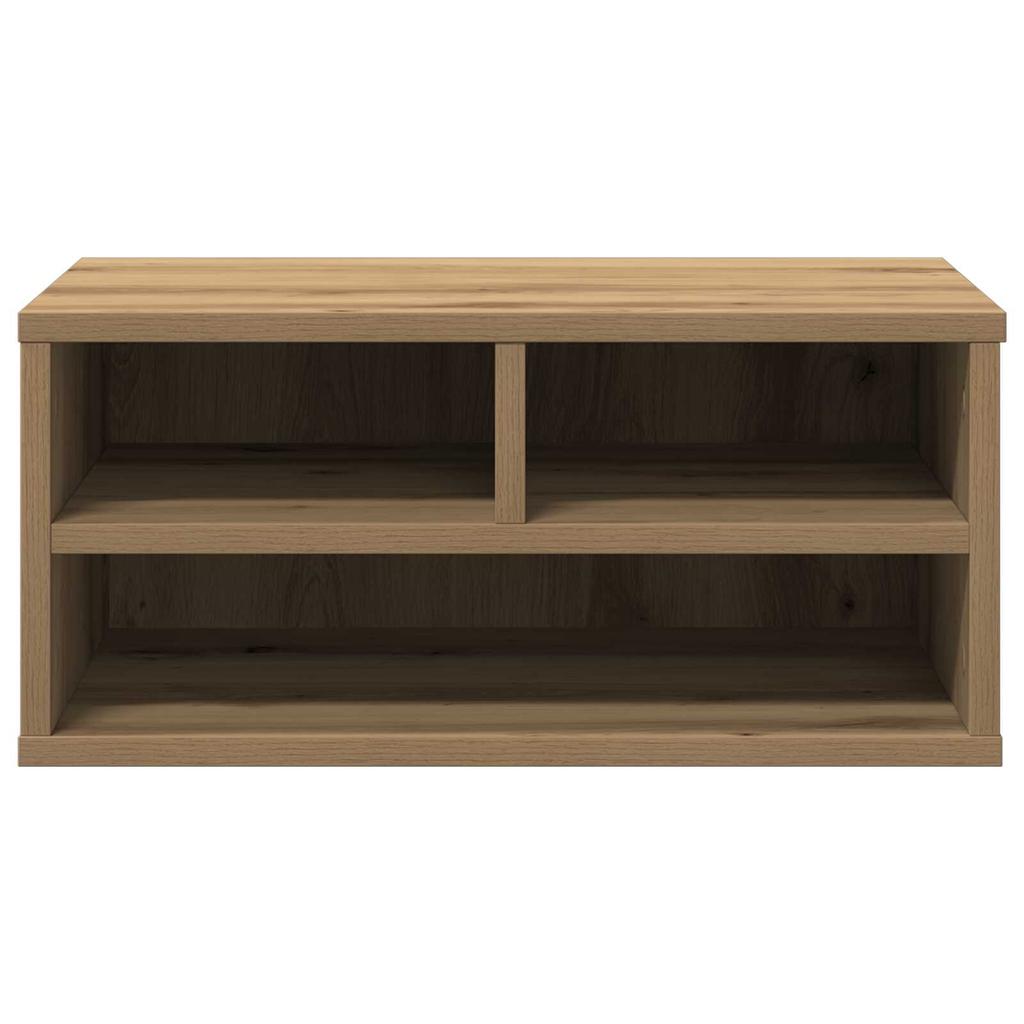 Desktop-Druckerregal, 2 Ebenen, offenes Aufbewahrungssystem, Regal für Kosmetik, Schreibwaren und Sonstiges, multifunktionales Desktop-Aufbewahrungsregal, 49x40x22,5 cm