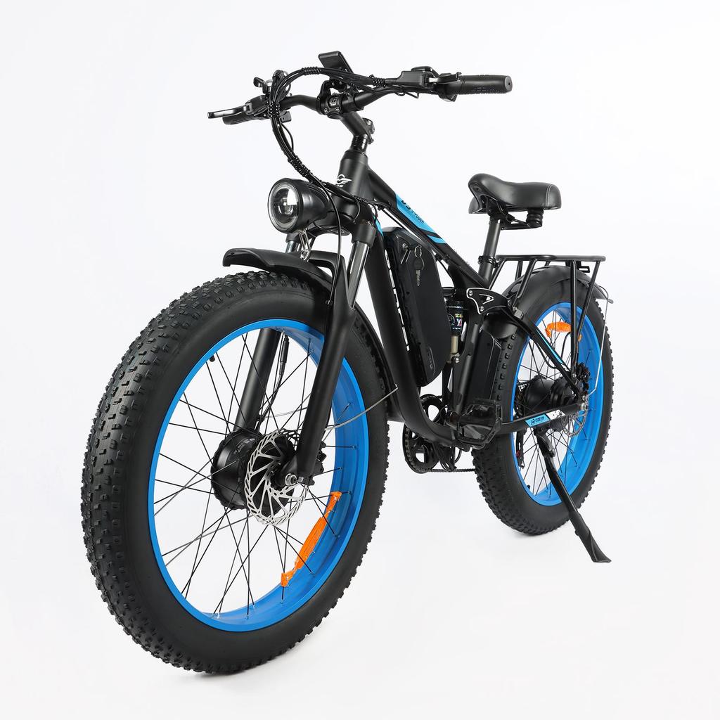 E-Bike Baolujie DP-2603 3000W Dual Motor 48V25AH Battery Mountain Electric Bike 26 Inch Off-Road Tires All Terrain Adult Electric Bicycle