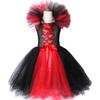 Costume Kids Girls Halloween Black Short Sleeved Dress Set Girls Dress