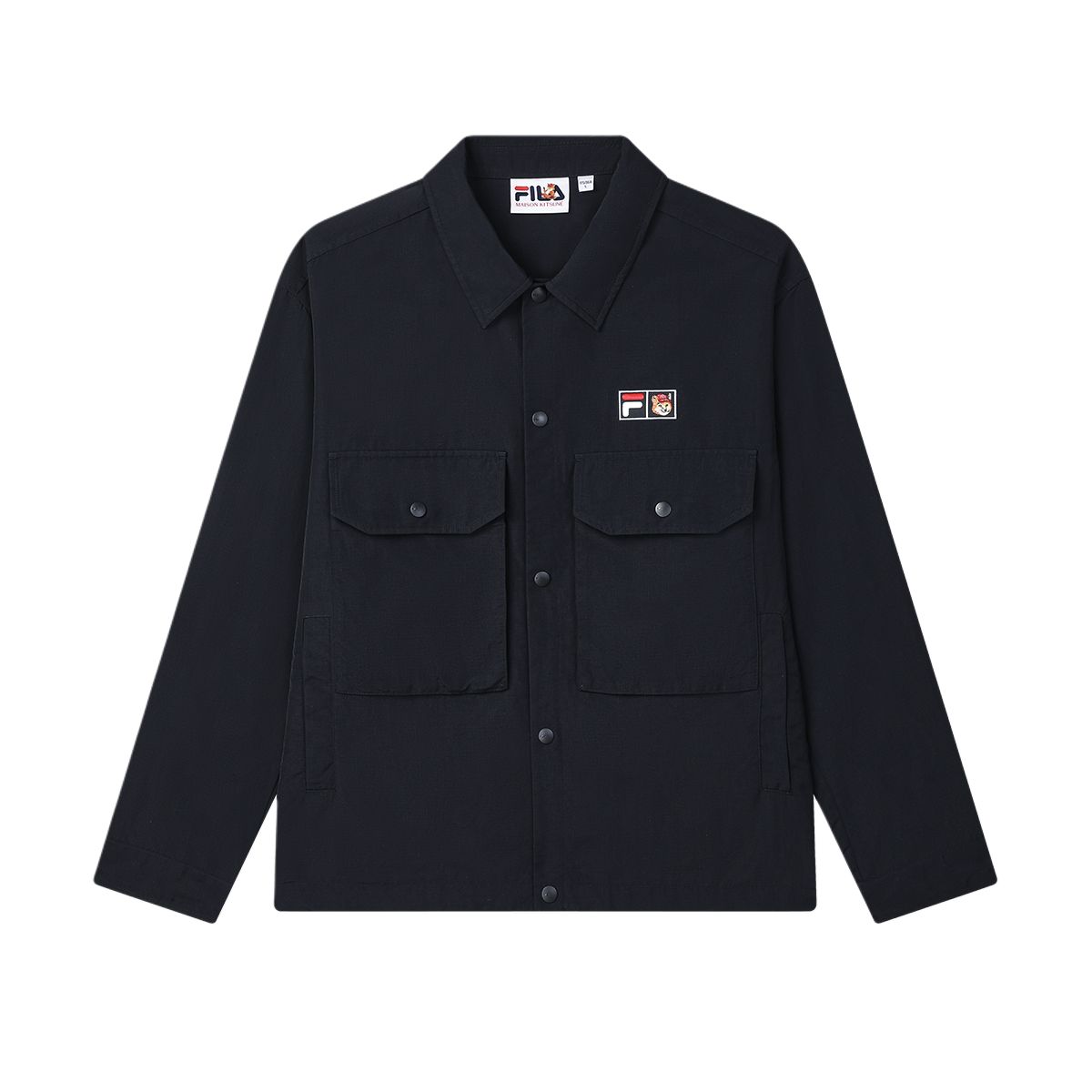 FILA x MAISON KITSUNE ORIGINALE Shirt Men s Legend Blue F11M529401F-NV XL