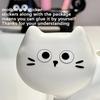 Creative Whimsical Cat-Shaped Ceramic Toothbrush Holder, Bathroom Vanity Countertop Organizer Dental Care Storage Stand