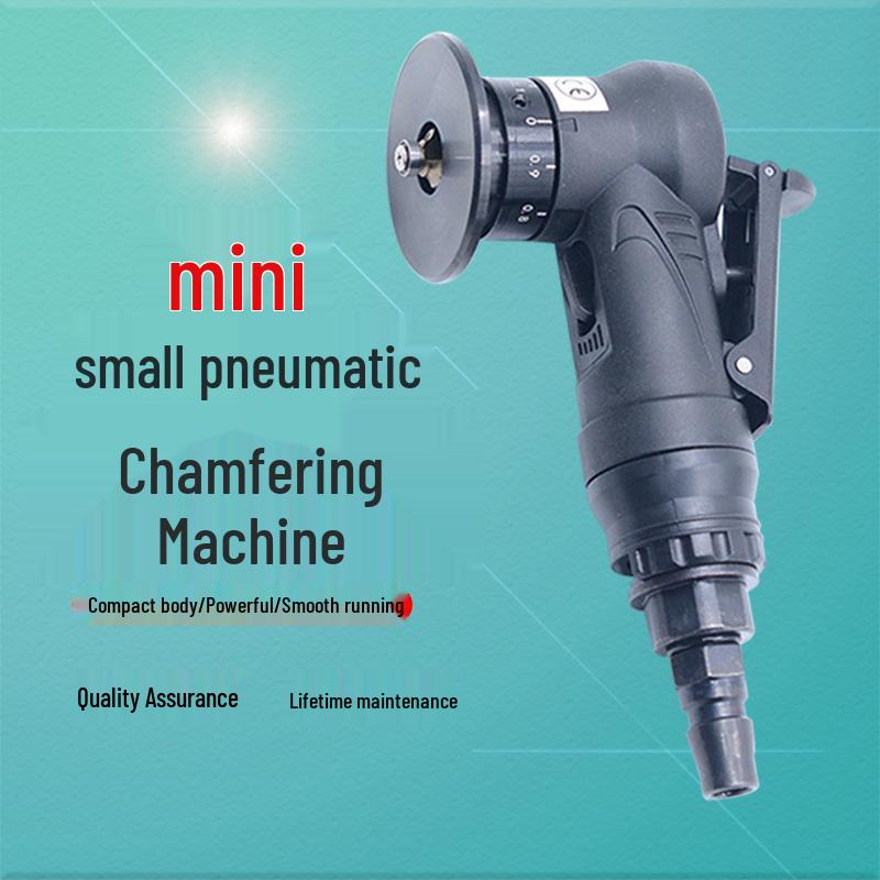 Handheld 45° Pneumatic Chamfering Tool for Metal Deburring and Grinding