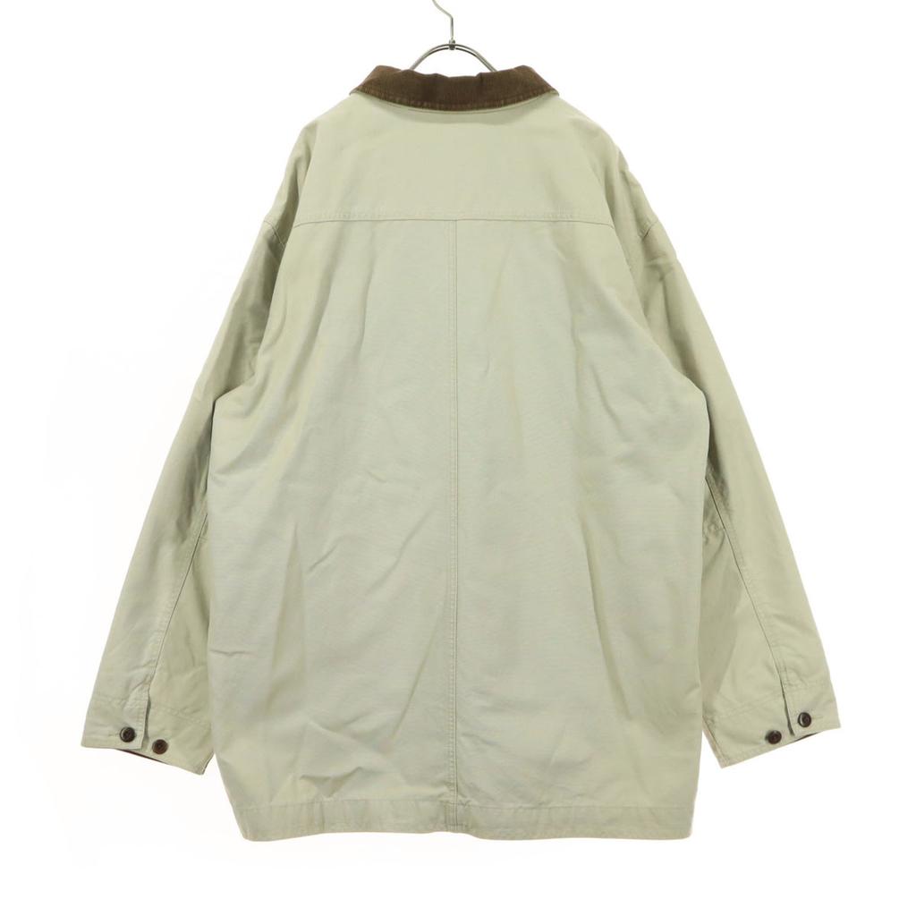 L.L.BEAN Long Sleeve Corduroy Collar Hunting Jacket XL Beige Men's Used