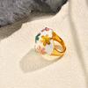 Elegant Flower Rings Unique Rings Hand Accessory Stainless Steel Texture Suitable for Parties and Daily Outfits Wear