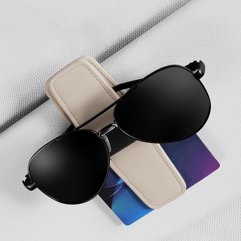 Car Sunglasses Holder Auto Sunglasses Double Clip Magnetic Glasses Eyeglass Clip For Car Ticket Card Clip Sunglasses Mount