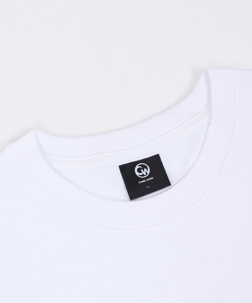 CAMEL WORK Wakeboard Short Sleeve T-Shirt (White)