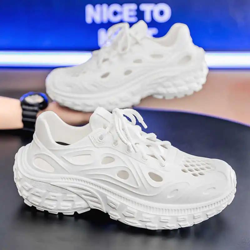 Fashion High Sole Rubber Sole Men Sneakers Size 46 Tennis Saddle Shoes Summer Men's Summer Sports Functional Stylish Funky