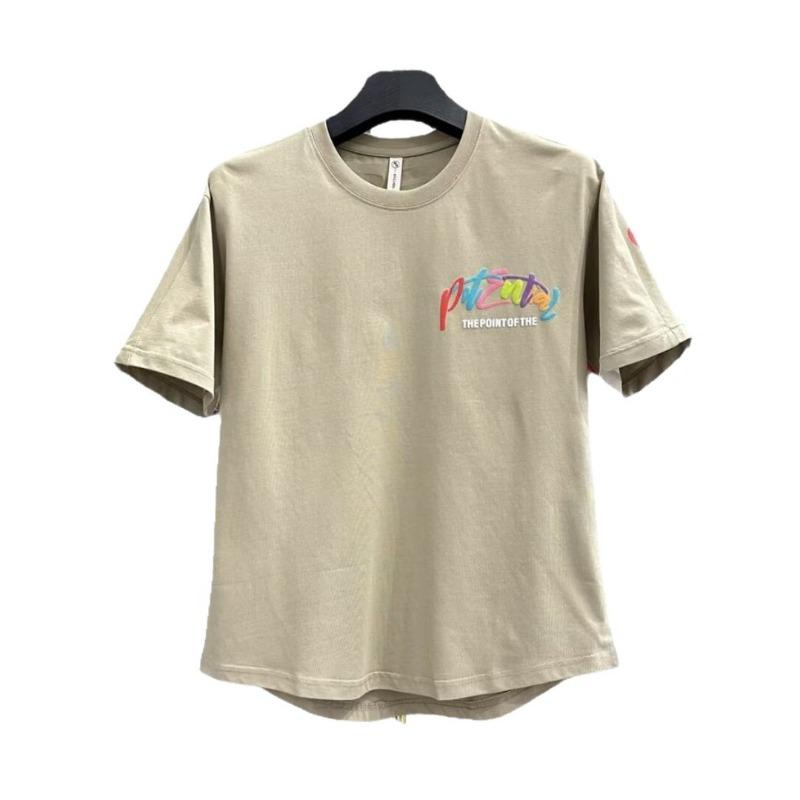 Nuova T-shirt a Maniche Corte da Uomo Ins Trendy Brand Stile Hip-Hop Europeo e Americano Girocollo Stampa Graffiti Maglia Base Top Estiva