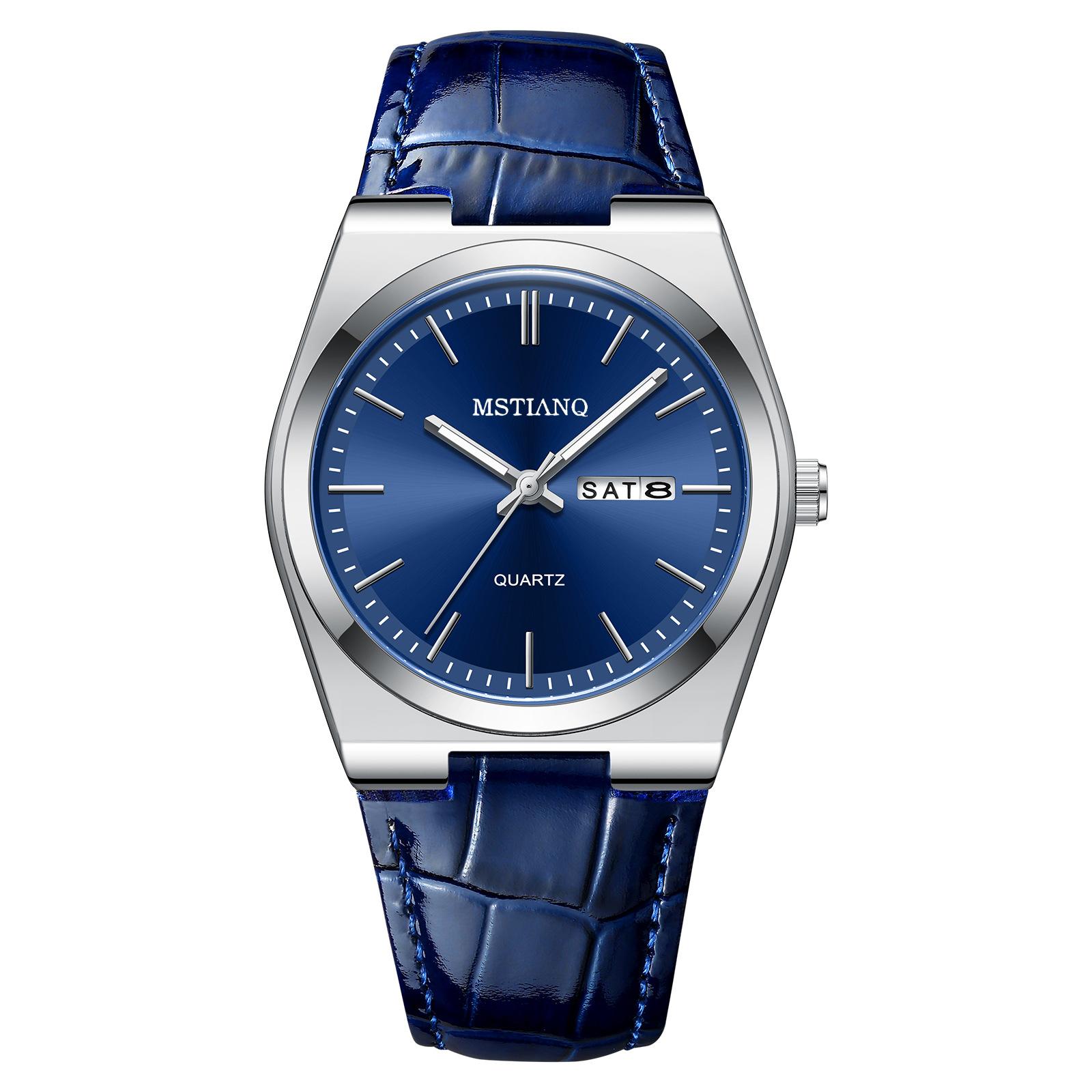 Fashion High-End Watches Men S Business Casual Bi-Date Boys Glow-In-The-Dark Quartz Watches Men
