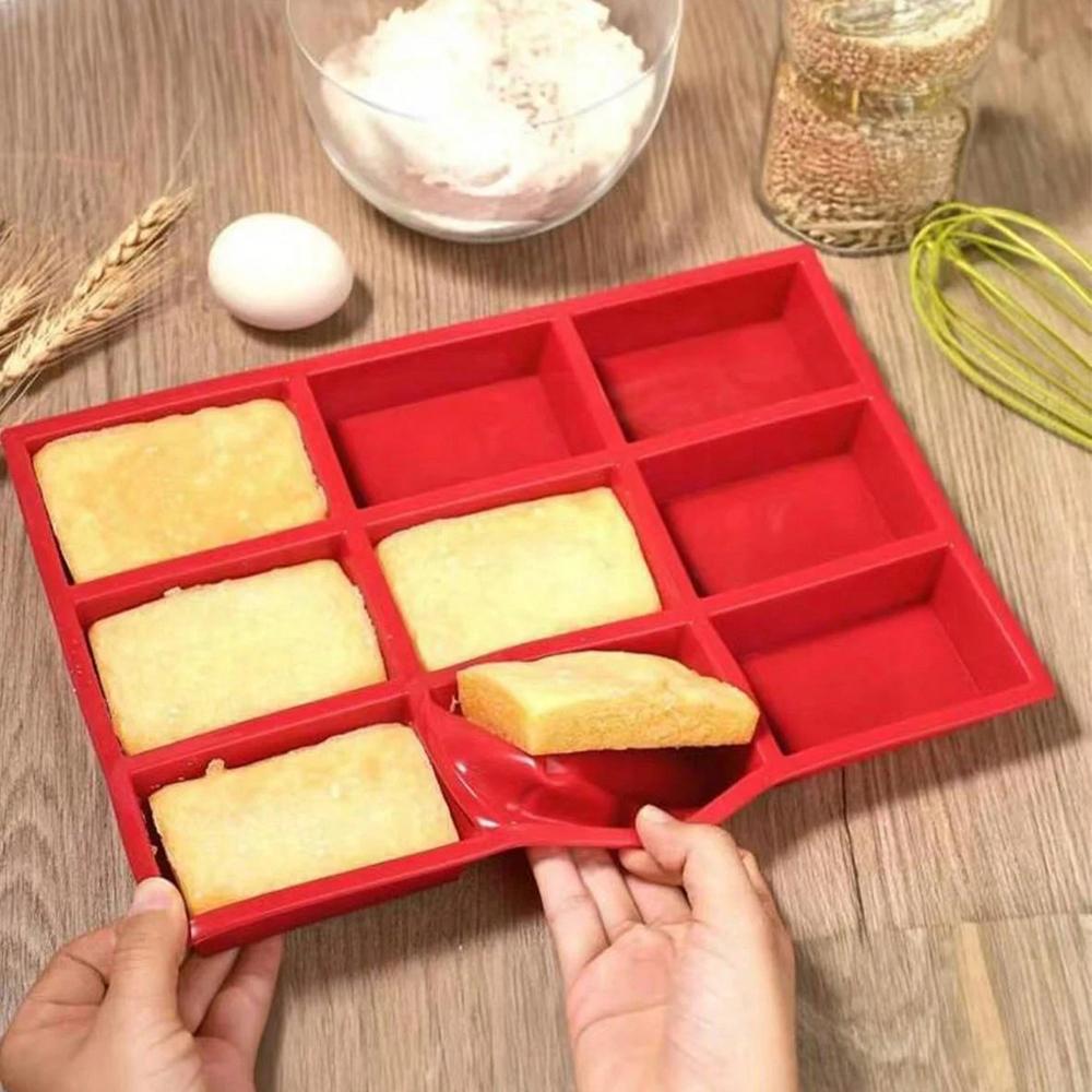 Silicone Baking Pan Mold Mini Bread Madeline Loaf Mousse Cake Dessert Cookies Chocolate Heat-Resistant Mold  Baking Tool