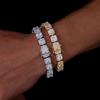 Hip-hop Jewelry In Stock 10MM Rock Sugar Chain Inlaid Cubic Zirconia Men's and Women's Fashion Styles Can Be Wholesale