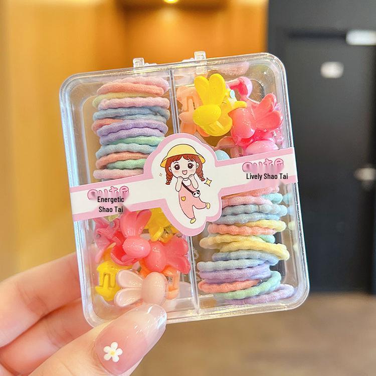 Children's Non-Damage Hair Ties - Rubber Bands & Rings for Girls' and Babies' Hair