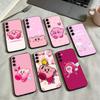 Cartoons Pink k-Kirbys-KK  Phone Case For Samsung Galaxy A73,A72,A71,A70,A53,A52,A51,Others Soft Black Cover