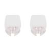 New 25-26 2Pcs Shower Transparent Plastic Simple Compact Easy Mounting Wine Glass Holder for Bathtub Bathroom