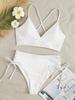 2025 European American Lace-up Bikini: High-End Women's Split Swimsuit, Sexy and Stylish Swimwear.