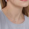 Monograph Cynthia Necklace Mgnls330 Rhodium Plated (1 Carat Moissanite)