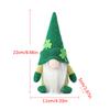 Standing Green Gnome Doll Faceless Doll Dwarf Irish Festival Gift St. Patrick's Day Celebration Ornament Home Holiday Decoration