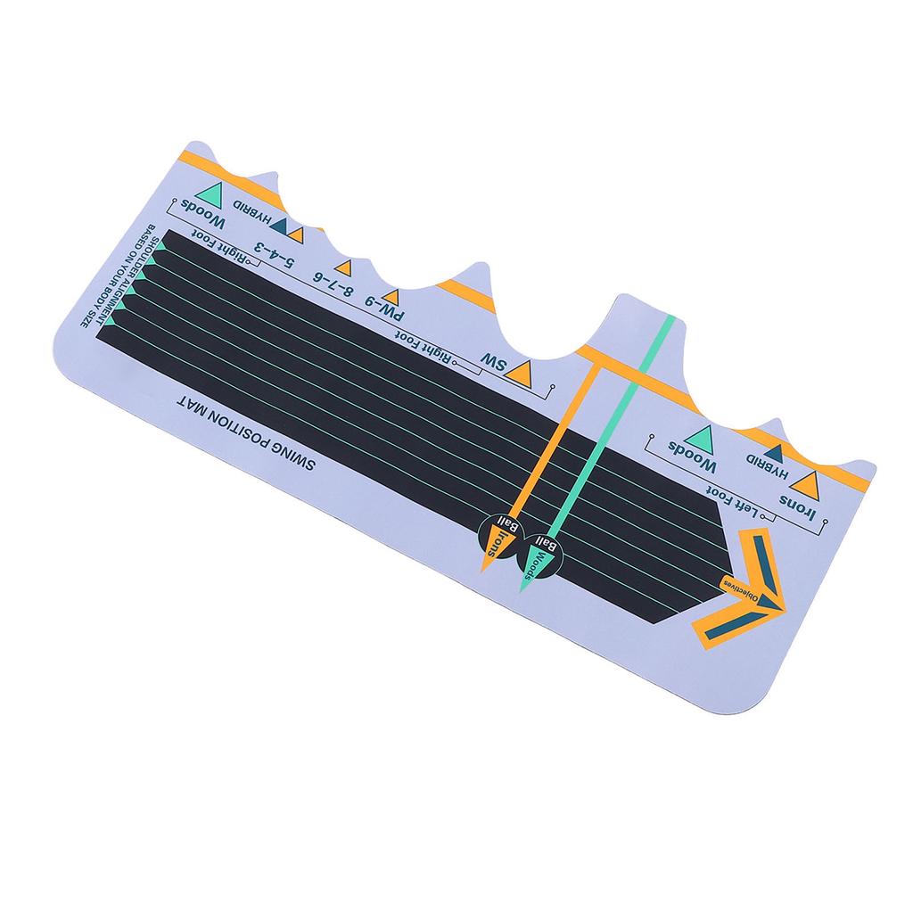 Golf Practice Swing Mat Improve Hitting Accuracy Stable Golf Stance Board Swing Trainer for