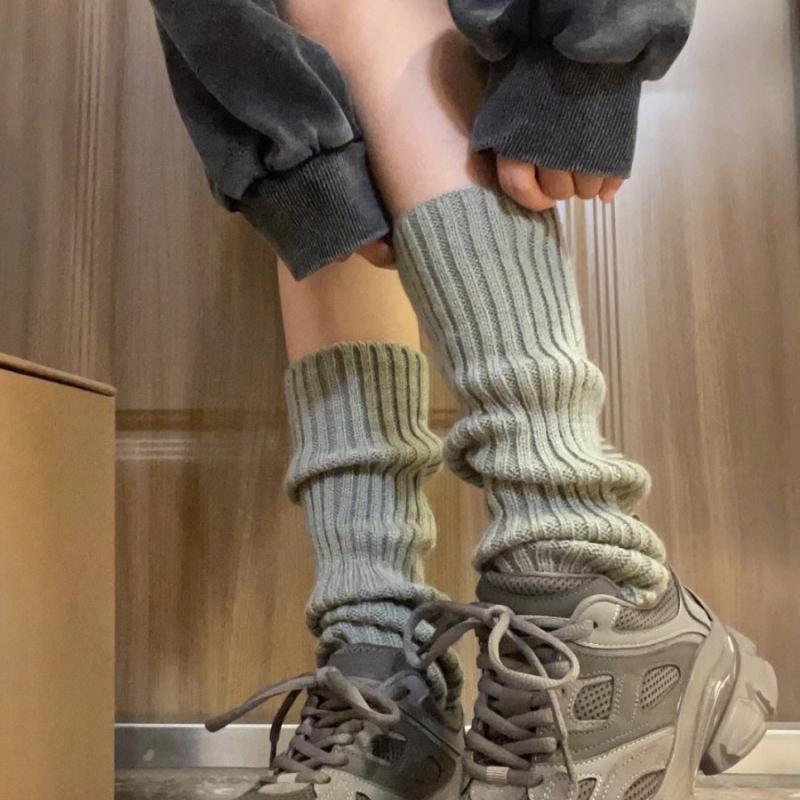 Women's Wool Knitted Foot Cover Arm Long Socks Autumn Winter Crochet Heap Sock