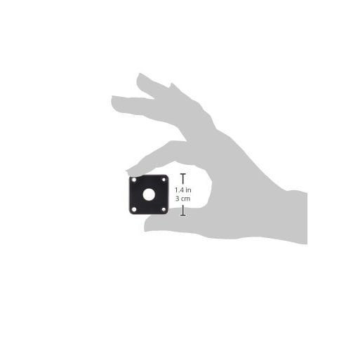 Scud Side Jack Plate, Plastic, Square, Black, P-100B