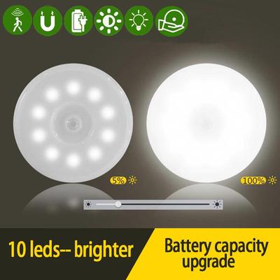 Indukcyjna lampka nocna Led ludzkiego ciała Bezprzewodowe zasysanie magnetyczne Usb Ładowanie Szafa Oświetlenie szafki nocnej HMKH YSXX
