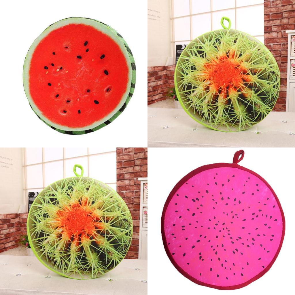 16" Fruit Design Couch Chair Pillow With Removable Cover And Soft Cushion