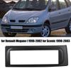 Color Black 1 Din Radio Fascia High Quality ABS Plastic Sleek Design Stylish Car Interior Enhanced Functionality