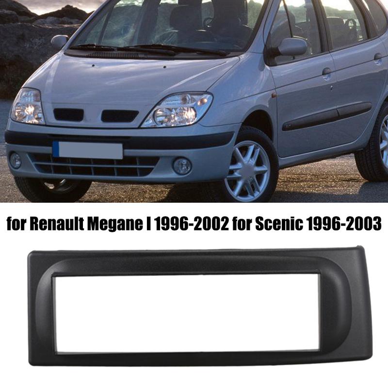 Color Black 1 Din Radio Fascia High Quality ABS Plastic Sleek Design Stylish Car Interior Enhanced Functionality