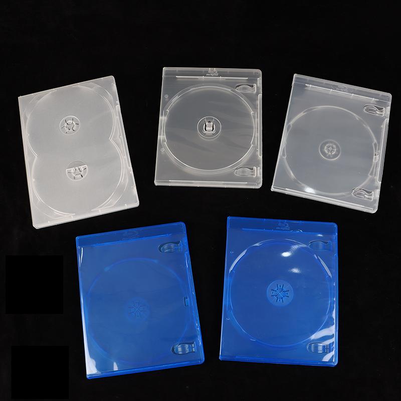 1Pc Plastic Single/Double/3/4 Piece Discs Cd Game Case Cover Thickened Cd Dvd Disc Protective Storage Box Organizer
