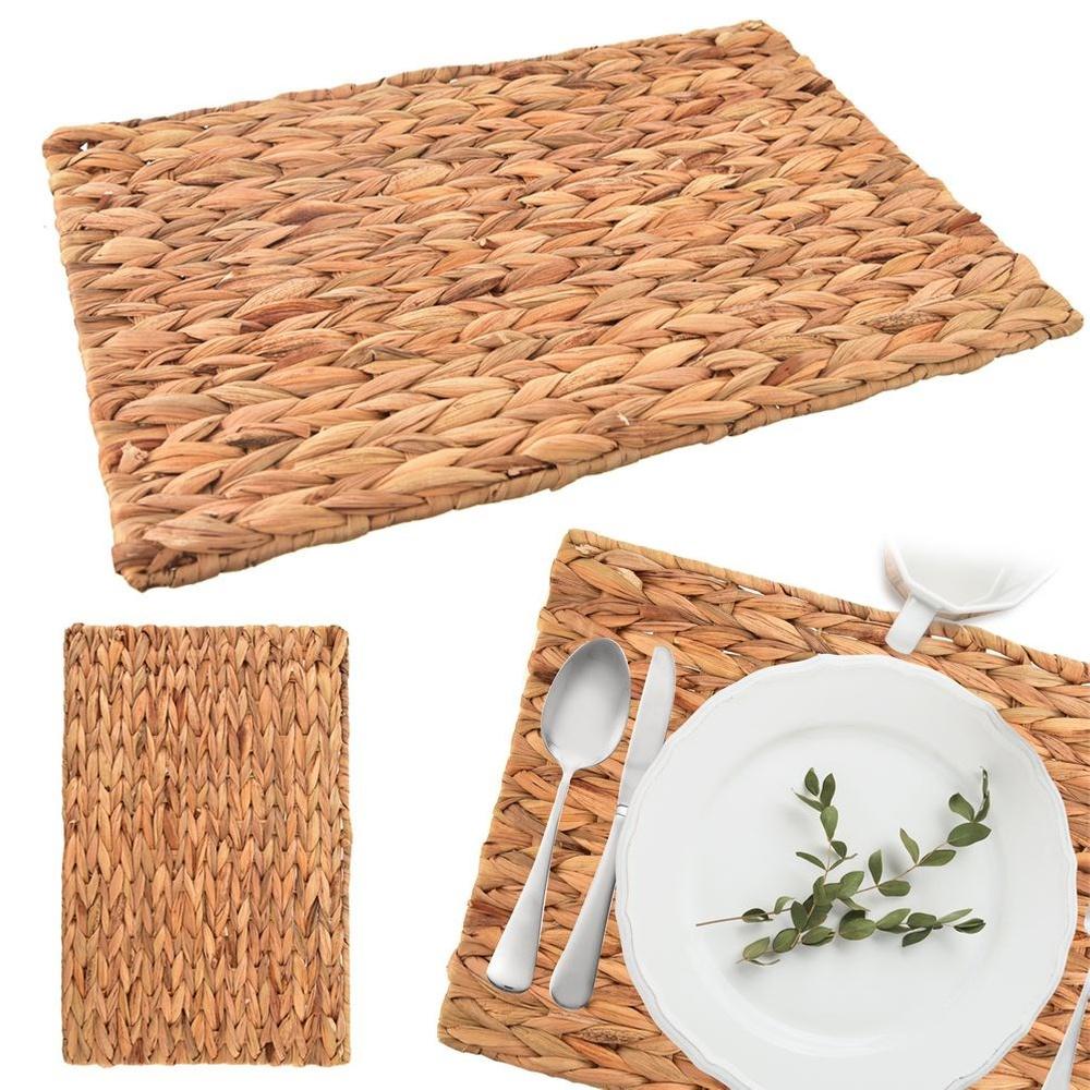 Rectangular seagrass table mat 45x30 cm
