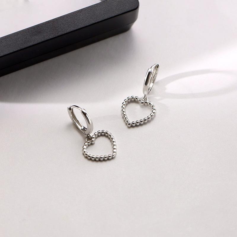 

Серьги-пряжки Love Ear, женские модные простые серьги-сердечки Cold Wind Hollow