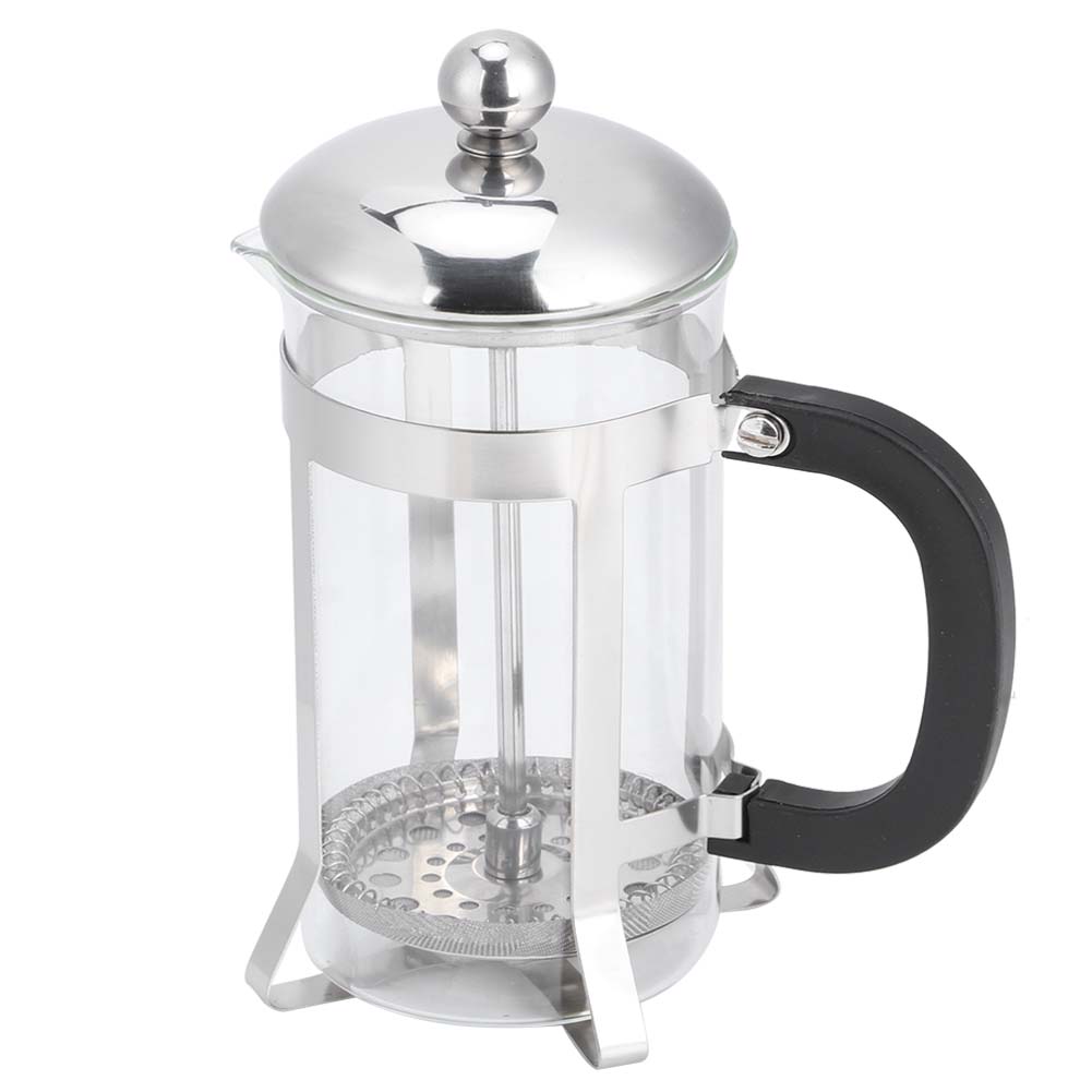 Glass Body High Temperature Resistant Press Filter Coffee Maker Coffee Pot for Household Use600ml