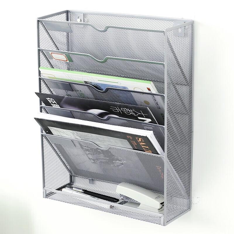 Homeglen Metal Mesh Wall-Mounted File Organizer