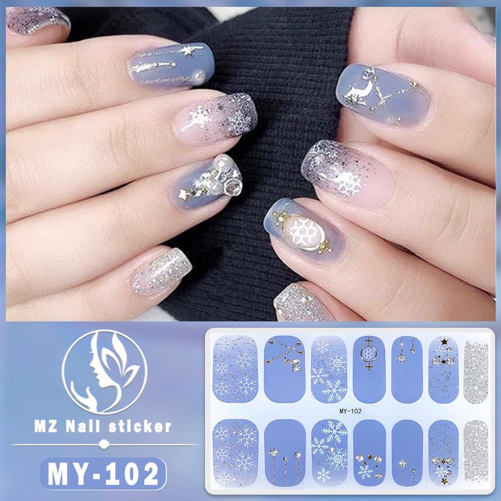 3D Waterproof Gel Nail Polish Film – Diamond & Laser Nail Art Stickers