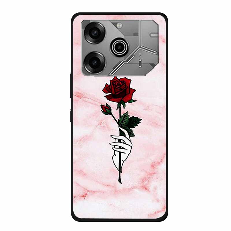 For Tecno Pova 6 Pro Case Marble TPU Silicone Soft Back Cover Phone Cases for Tecno Pova6Pro 5G LI9 Protector Mica Painted Coque