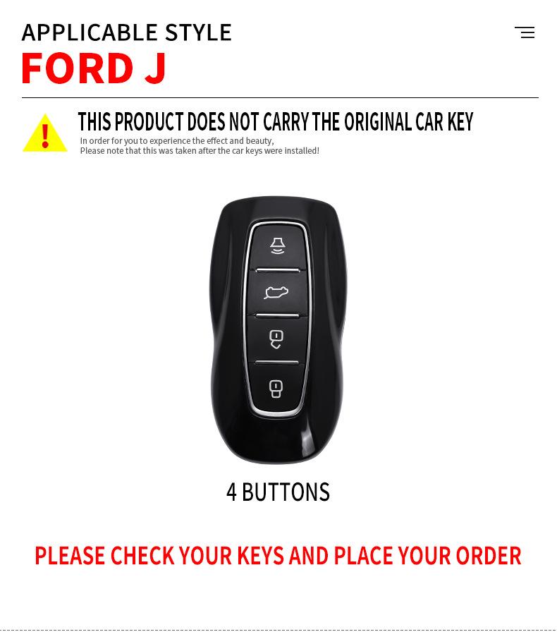 Pouzdro na klíč Ford Territory pro model Jiangling 2021 - 5/6/7 sedadel, špičkové plné obalení, spona na skořepinu auta, mod.