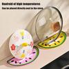 Topfdeckelhalter Wassermelonenform Küchenhelfer Hitzebeständige Silikon-Topfunterlage Mehrzweck-Isolierung Topfabdeckung Rutschfest
