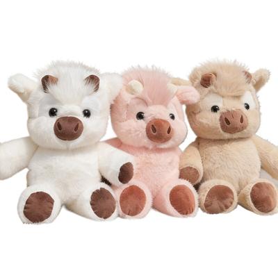 Kawaii Schottisches Hochlandrind Plüschtier Kuschelige Laufende Kuh Stofftier Premium Weicher Stoff Geburtstag Weihnachten Spielzeug Begleiter Geschenk